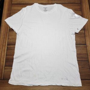 True Religion Arm Logo SS White Unisex Tee - Size Large